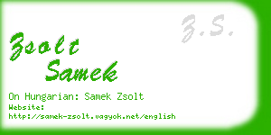 zsolt samek business card